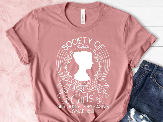 Society of Obstinate Headstrong Girls Crewneck Bookish Shirt | Etsy | Etsy (US)