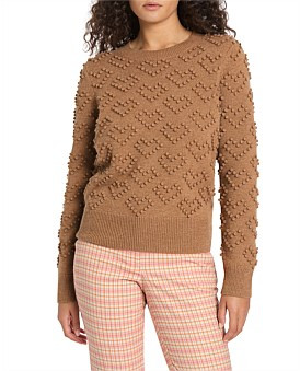 David Jones Marcs Women Heart To Forget You Knit in Cavoodle, Size XL | David Jones (Australia & New Zealand)