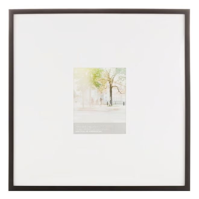 25x25 Matted to 8x10 Wall Frame, Black | At Home