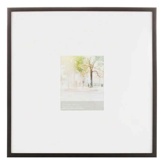 25x25 Matted to 8x10 Wall Frame, Black | At Home