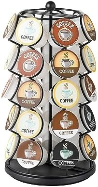 Nifty K Cup Holder – Compatible with K-Cups, Coffee Pod Carousel | 35 K Cup Holder, Spins 360-D... | Amazon (US)