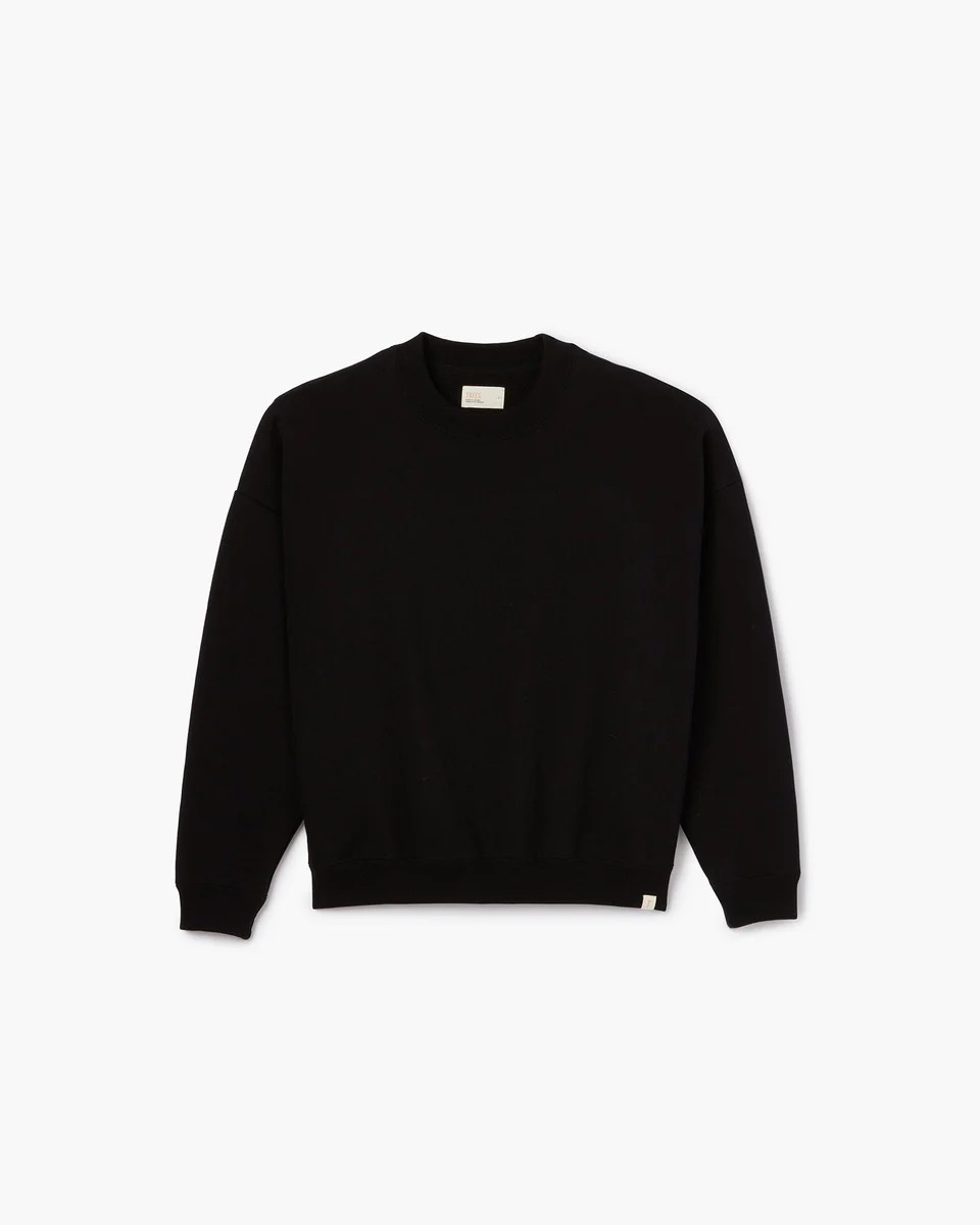 Core Fleece Crewneck in Black | Sweatshirts | Unisex Clothing | TKEES