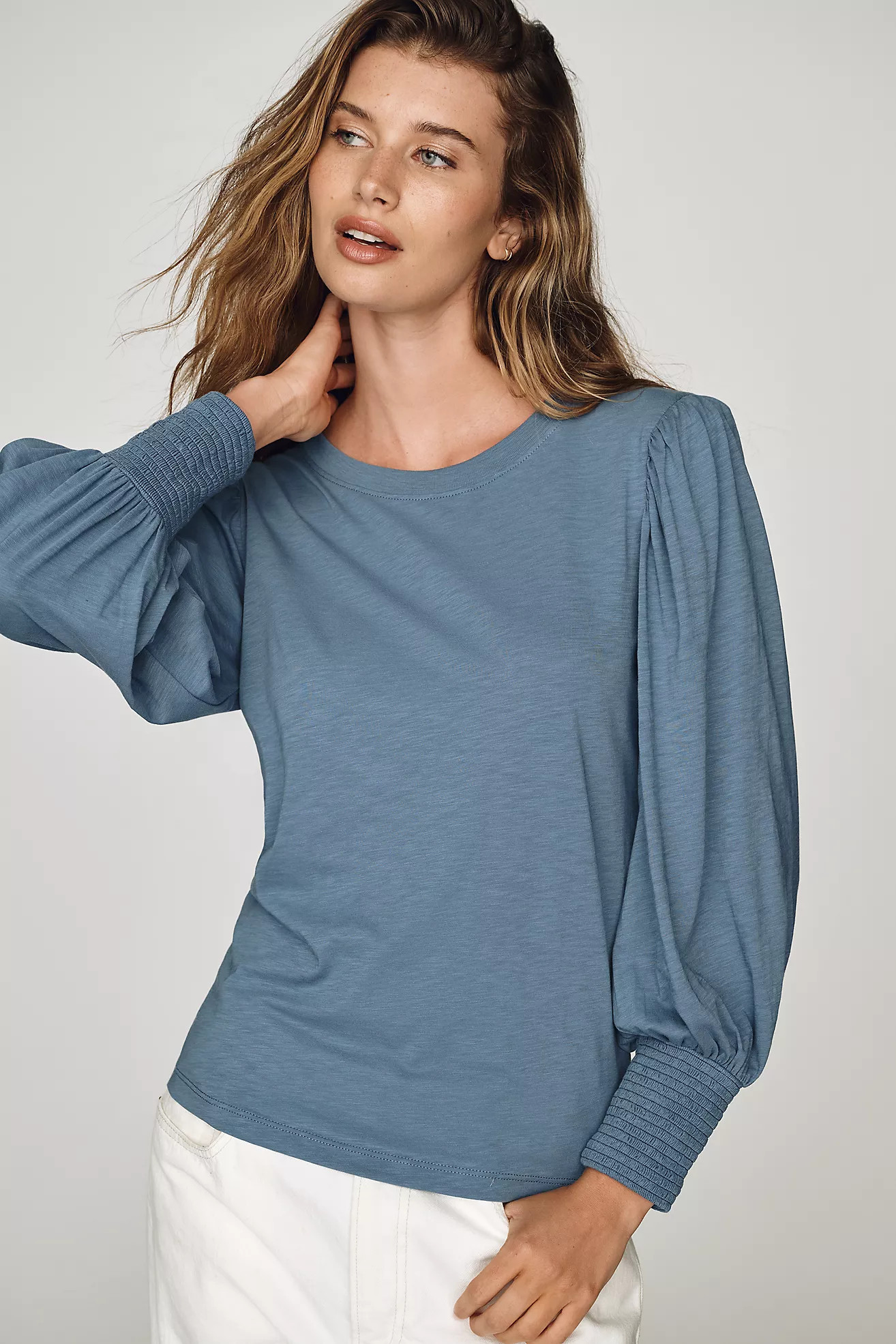 Nation Los Angeles Loren Puff-Sleeve Tee | Anthropologie (US)
