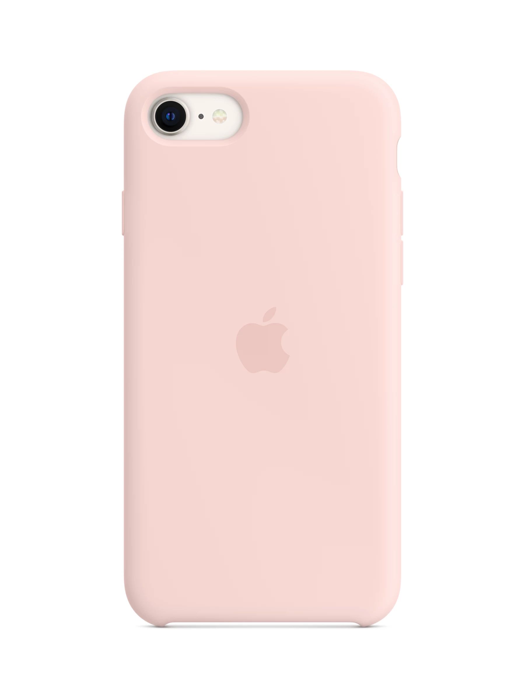 Apple Silicone Case for iPhone SE (2022), Chalk Pink | John Lewis (UK)