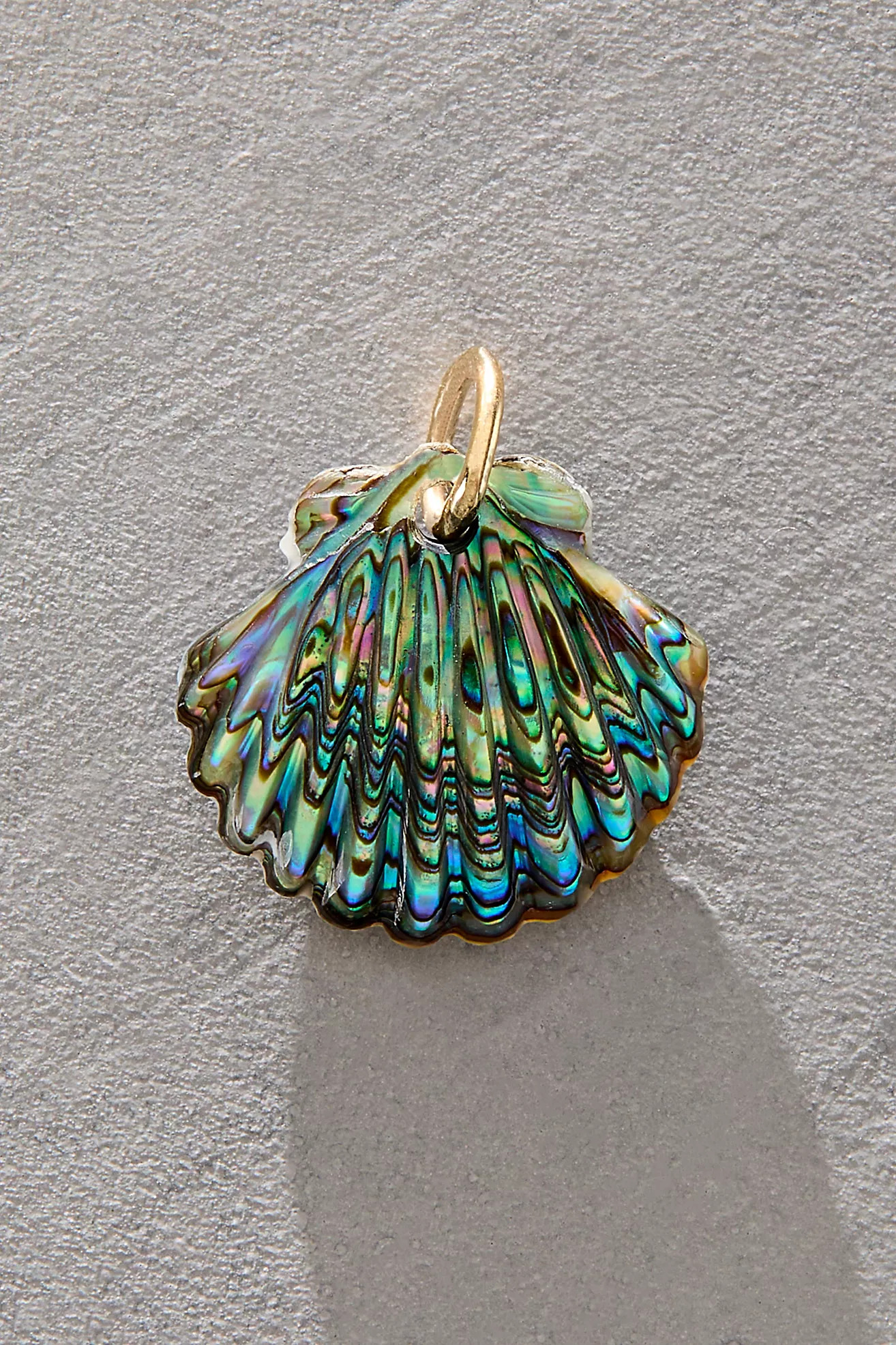 Maura Green Luminescent Scallop Shell Charm | Free People (Global - UK&FR Excluded)