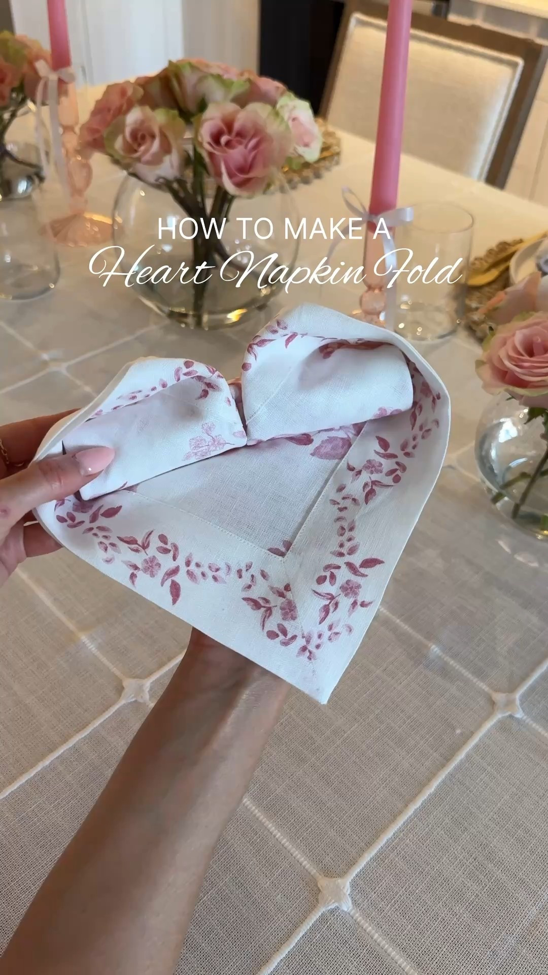 The perfect napkin fold for Valentine’s 💗

#valentines #napkinfold #napkinfoldingtutorial #galentines #heartnapkinfold 

#LTKHome #LTKValentine