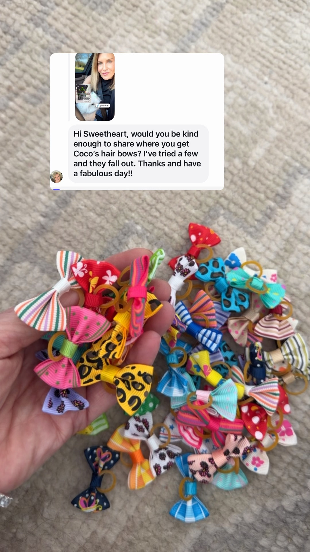 Pet bows dog bows 60 u set $7