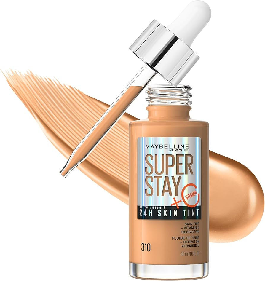 Maybelline Super Stay Up to 24HR Skin Tint, Radiant Light-to-Medium Coverage Foundation, Makeup I... | Amazon (US)