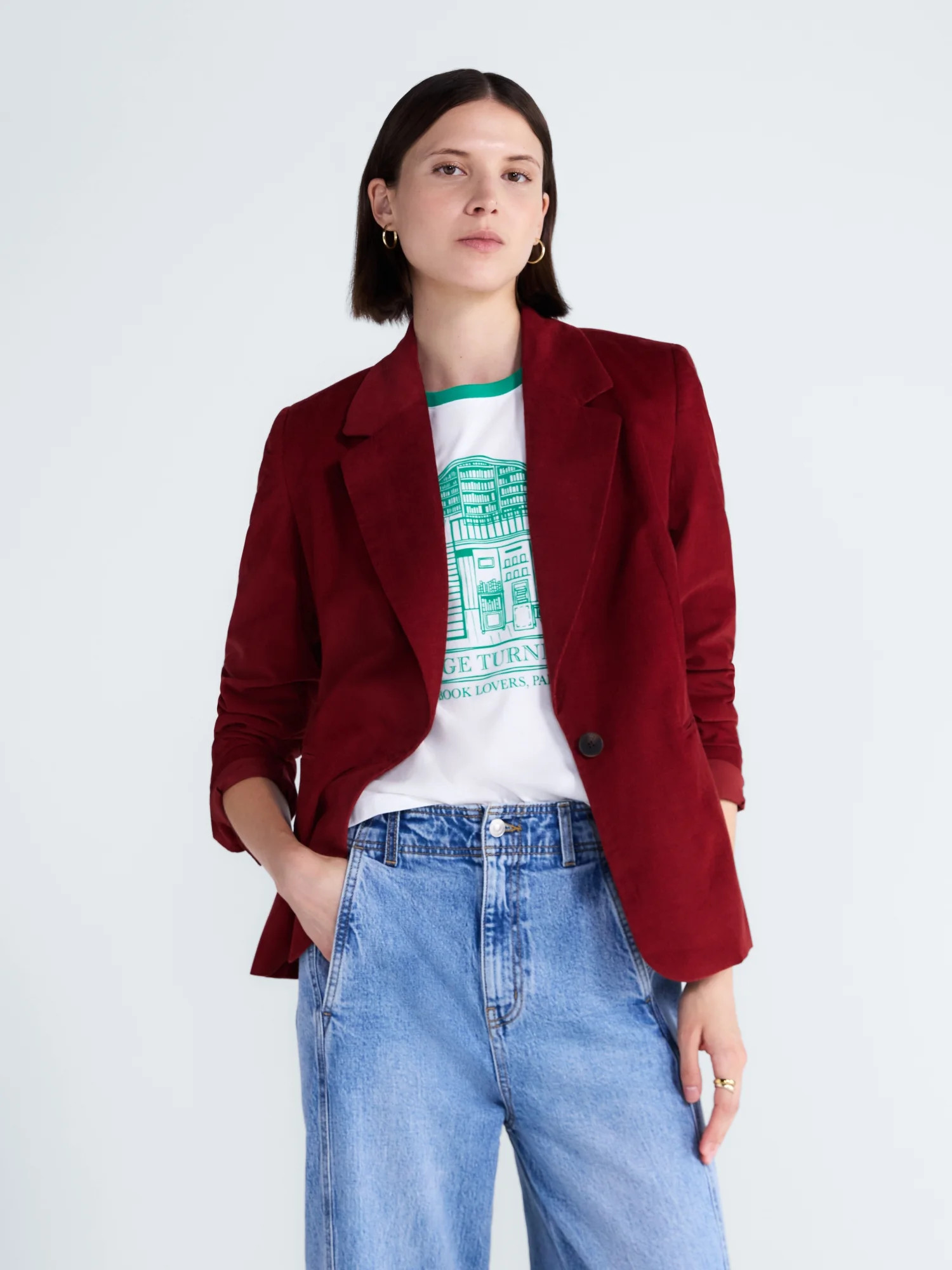 Free Assembly Women's and Women's Plus The Belmont Single Breasted Blazer, Sizes XS-4X | Walmart (US)