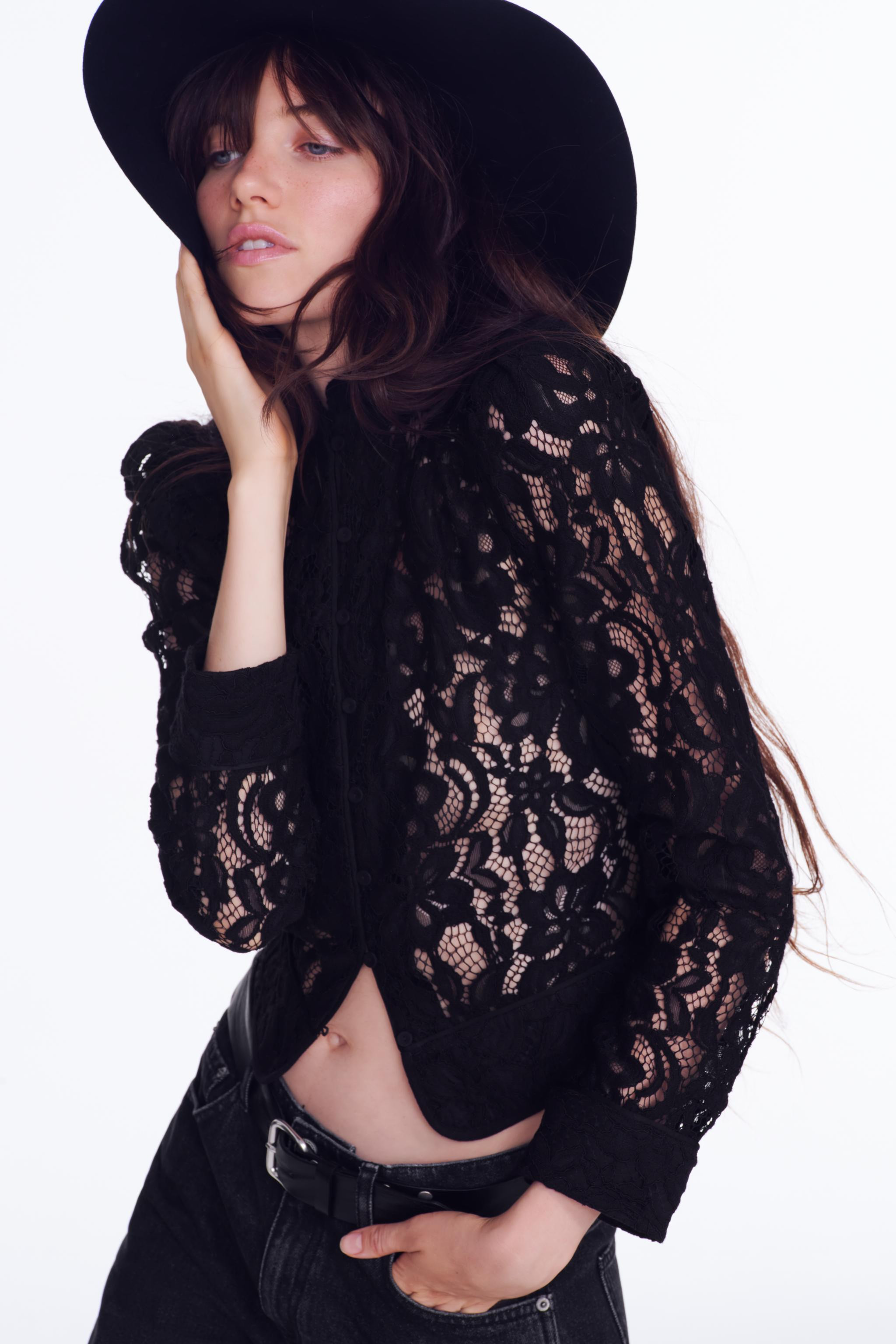 ZW COLLECTION LACE BLAZER | Zara US