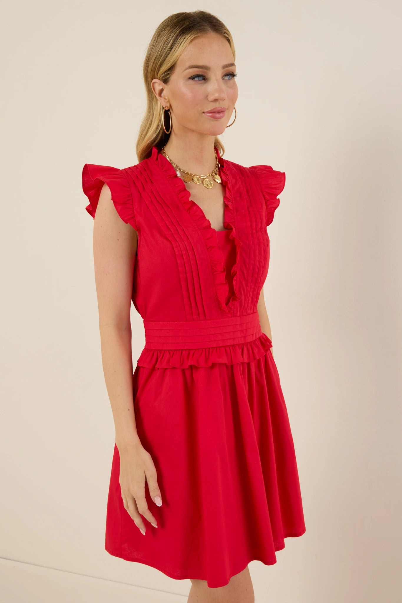 Makayla Dress- Red | Avara