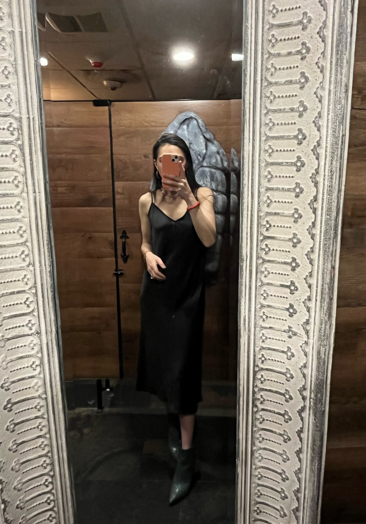 Slip dress and gold hoops for last nights date night. Date night outfit. Slip dress. 

#LTKtravel #LTKstyletip #LTKfindsunder100