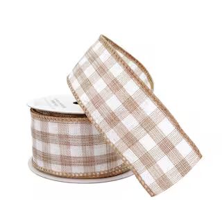 1.5" x 3yd. Wired Gingham Ribbon by Celebrate It™ | Michaels Stores