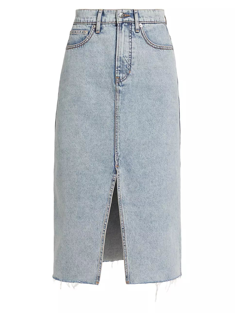 Victoria Denim Midi-Skirt | Saks Fifth Avenue