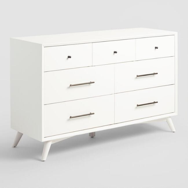 Large White Wood Brewton Dresser | World Market