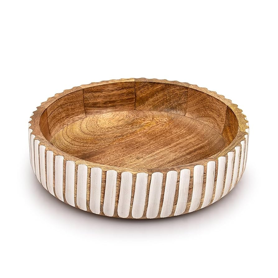 Kimona Fruit Bowls Wood Fruit Bowl or Decorative Bowl for Table Décor for Kitchen Counter or Far... | Amazon (US)