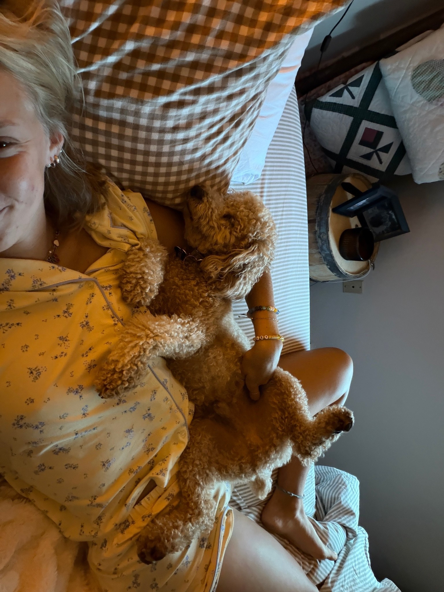 Favvv pj’s lately ft. Frankieeee — 06.30.26 💛💤🐶

HOW CUTE are these Walmart pajama’s.. the butter yellow with some light blue flowers OMG 😍🩵💛🧈😴

ONLY $16.98!!!! 🤑
size medium for me :)

*linking up my bedding too :)
*linking up some other cute pj options too :)

walmart finds, Walmart fashion, Walmart trends, Walmart deals, Walmart look for less, Walmart pajamas, Walmart sets, pajama shorts, trending at Walmart, hot deals, pajamas under $20, comfy pajama sets, butter yellow pajamas, Amazon home, amazon finds, Amazon bedding, Amazon comforters, bedroom finds

#LTKmorningroutine #LTKHome #LTKSeasonal