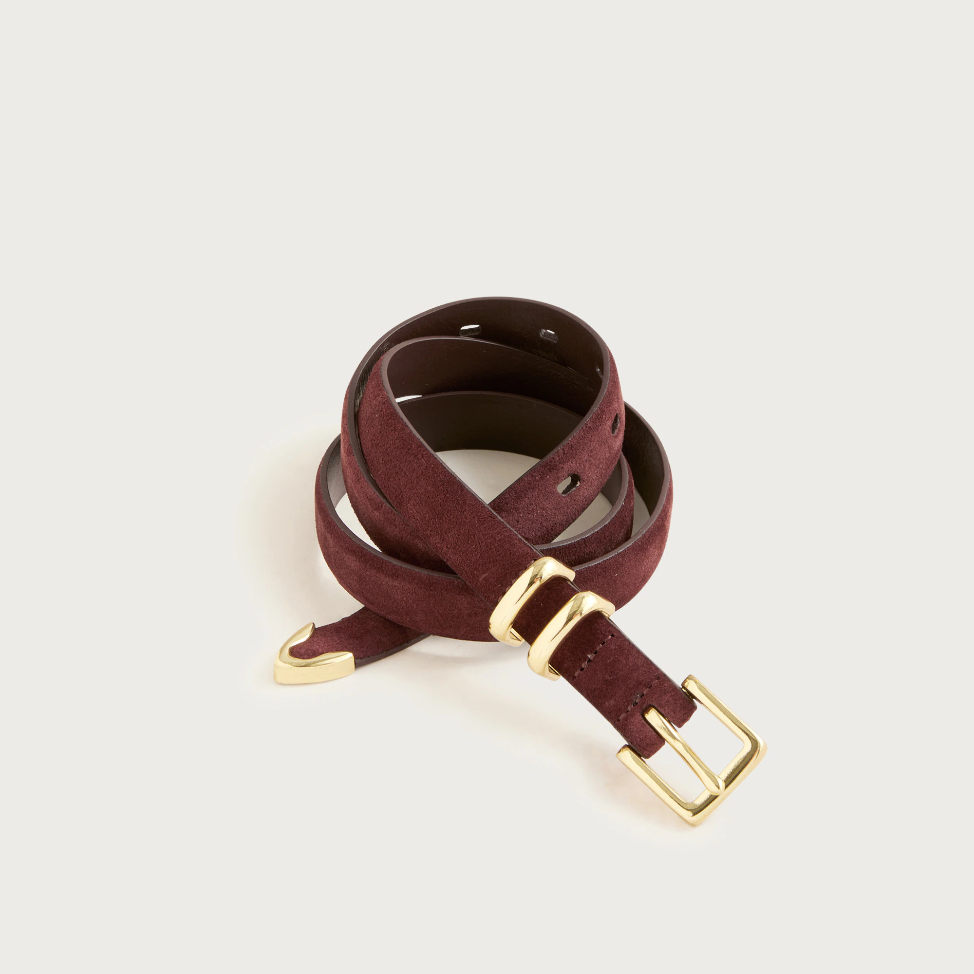Thin suede belt | J. Crew US