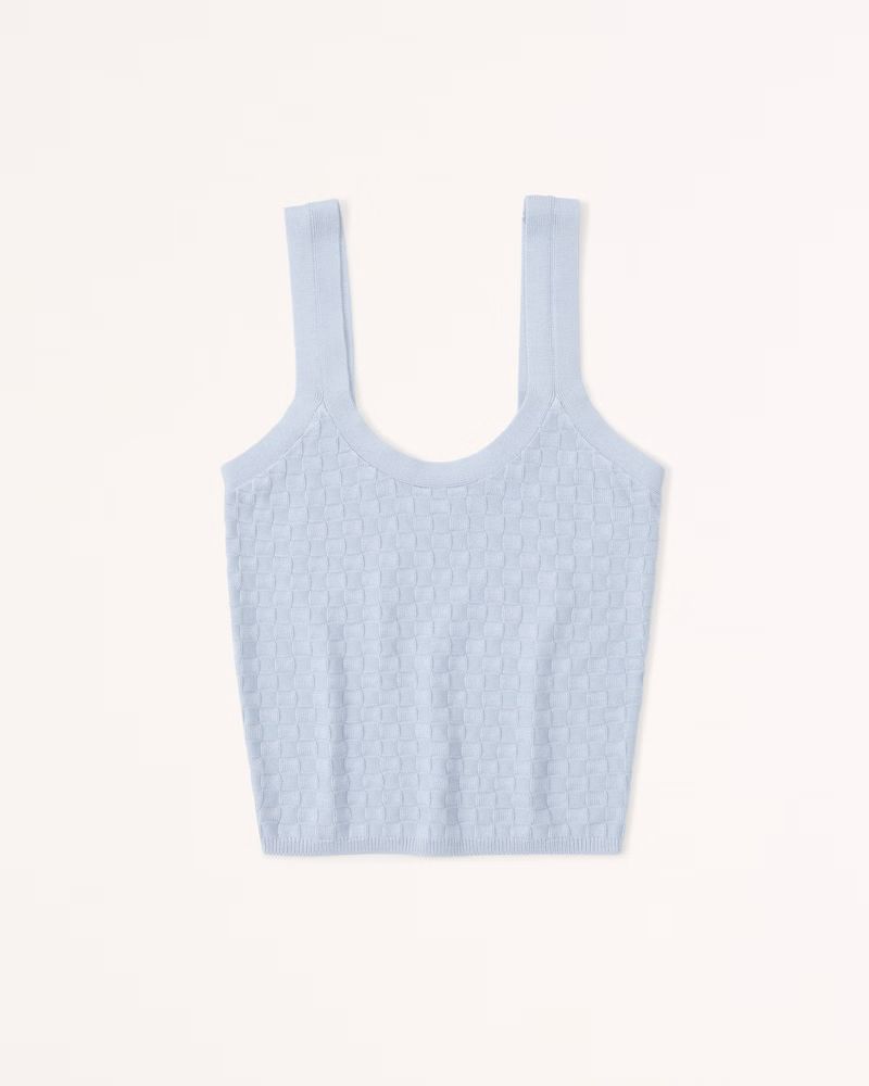 Checkered Slim Scoopneck Tank | Abercrombie & Fitch (US)