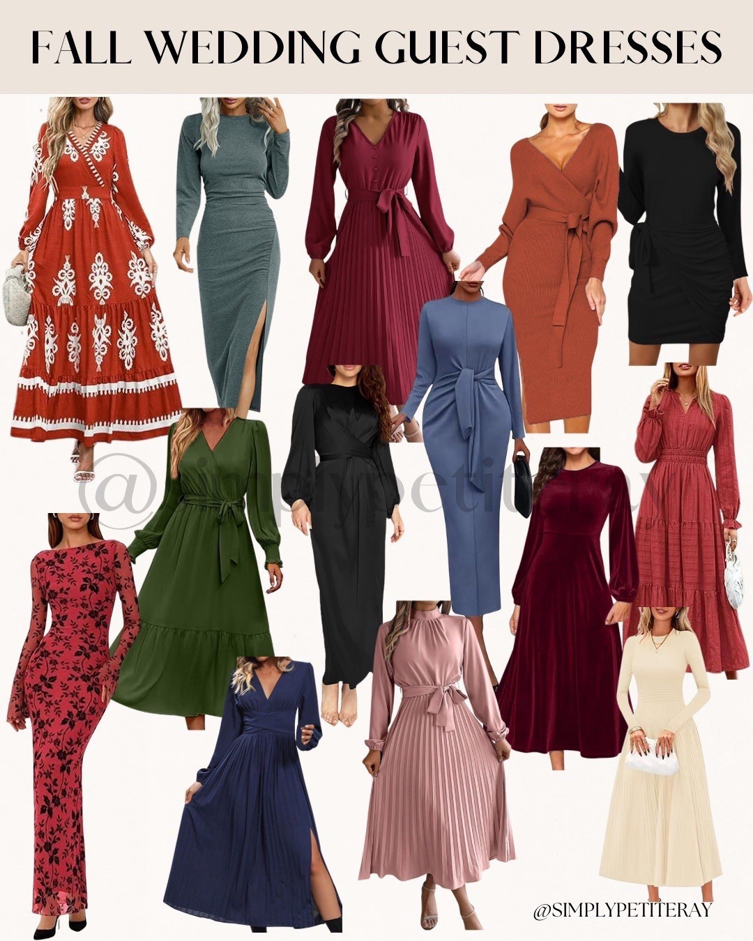 ✨ Fall Wedding Guest Dresses ✨
Look stunning this wedding season without breaking the bank! 🍂👗 

These chic and elegant dresses are all under $50 — perfect for fall weddings, parties, and special events. From rich jewel tones to timeless neutrals, you’ll find the perfect look for every celebration. 🖤

🛍️ Affordable + stylish = the ultimate wedding guest outfit win!

⸻

#FallWeddingGuestDress #WeddingGuestOutfit #FallWeddingStyle #WeddingGuestLooks #AffordableWeddingGuestDress #Under50Fashion #WeddingGuestWardrobe #FallWeddingGuestStyle #GuestOfWedding #FallFashionFinds #ChicOnABudget #WeddingGuestInspo #AffordableOccasionWear #WeddingGuestDressesUnder50 #FallStyleForLess
#LTKParties

#LTKWedding #LTKootd #LTKSeasonal