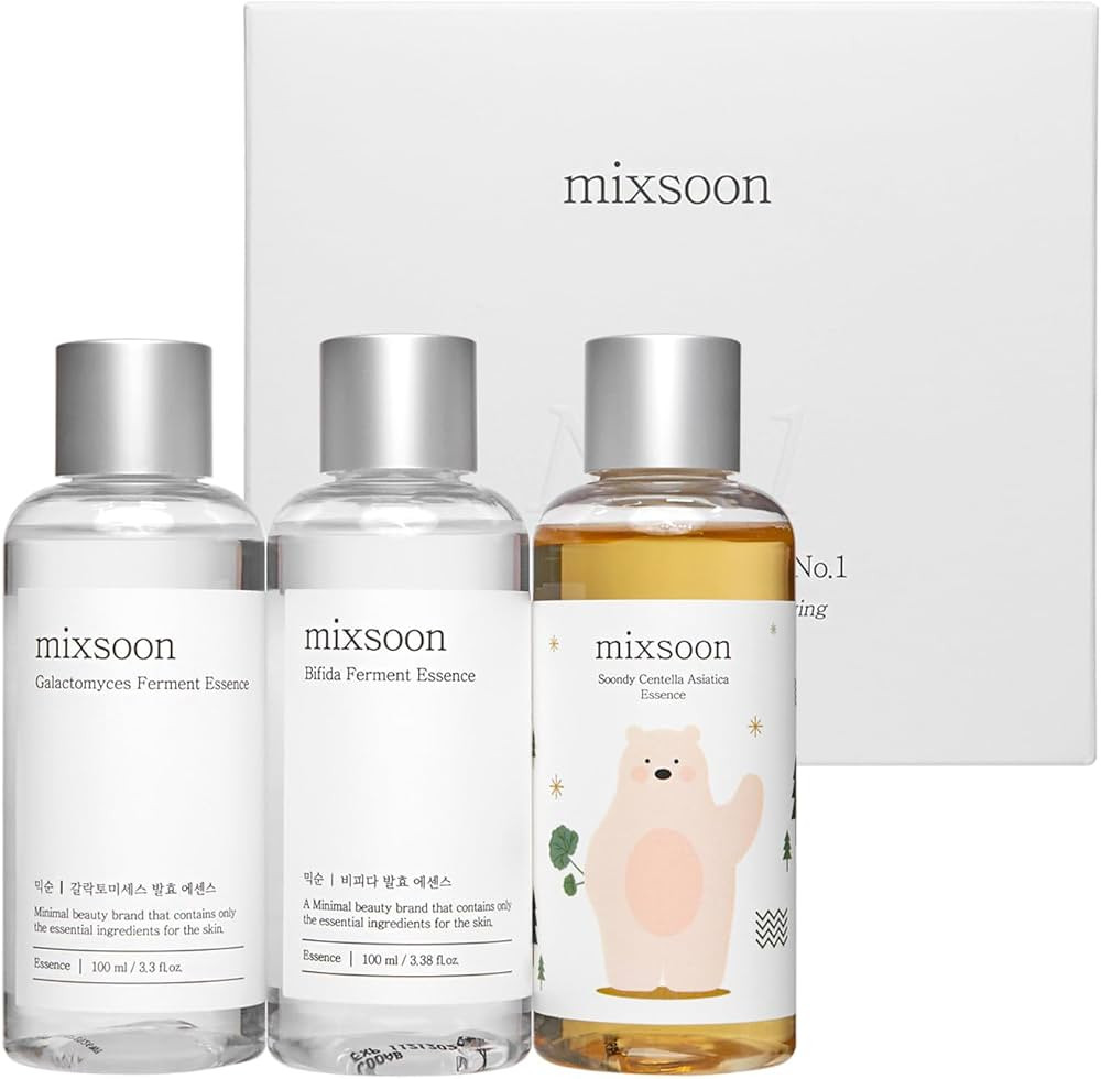 mixsoon No.1 Essence Layering Set (Soondy Centella Asiatica +Galactomyces+Bifida) 3.38fl.oz*3ea 1... | Amazon (US)