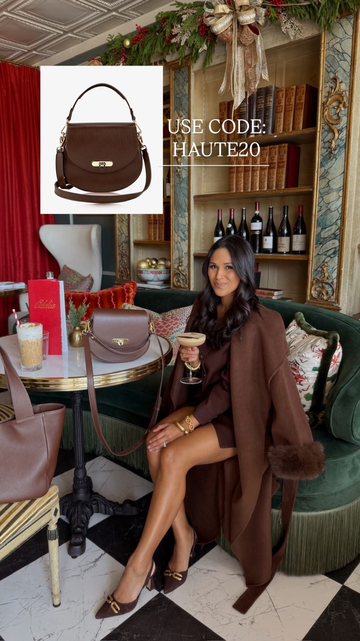 Get your Sophia Saddle Bag in this gorgeous espresso brown color! 
Take 20% OFF with code: HAUTE20

#giginewyork #handbag #espresso 
#chocolatebrown #falloutfits 

#LTKSeasonal #LTKSaleAlert