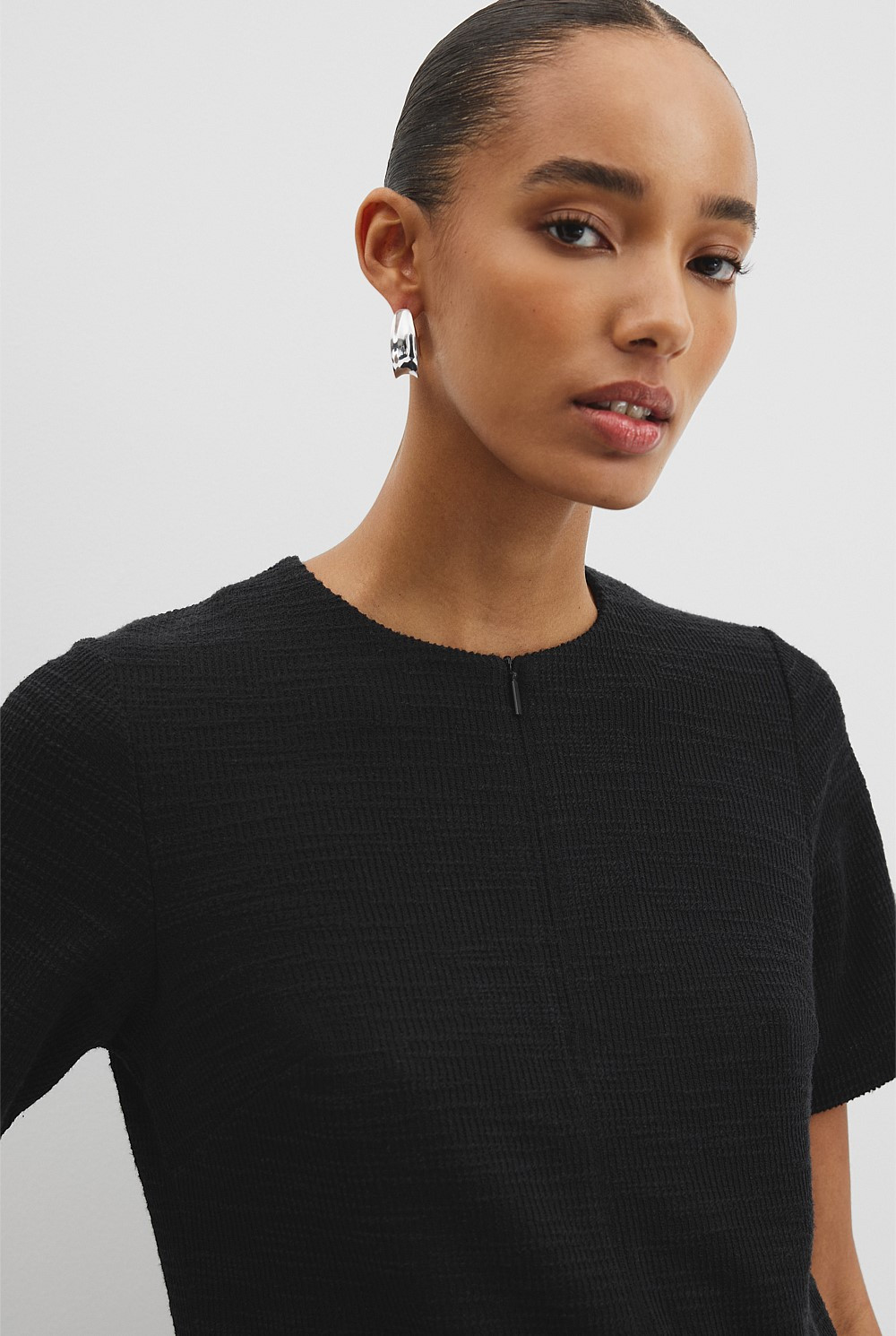 Textured Mini Dress | Country Road