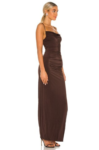 Lovers and Friends Odessa Gown in Espresso Brown from Revolve.com | Revolve Clothing (Global)