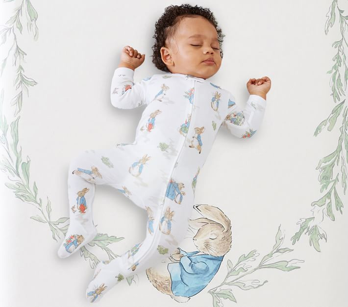 Peter Rabbit&amp;#8482; Picture Perfect Organic Crib Fitted Sheet | Pottery Barn Kids