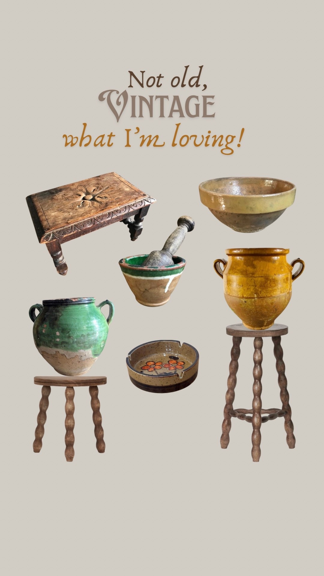 New vintage finds that I’m loving

#LTKU #LTKHome #LTKSaleAlert