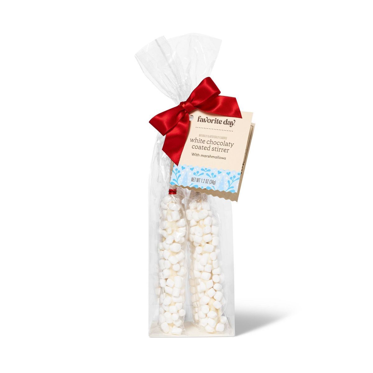 Holiday White Chocolaty Coated Stirrers with Marshmallows - 1.2oz - Favorite Day™ | Target