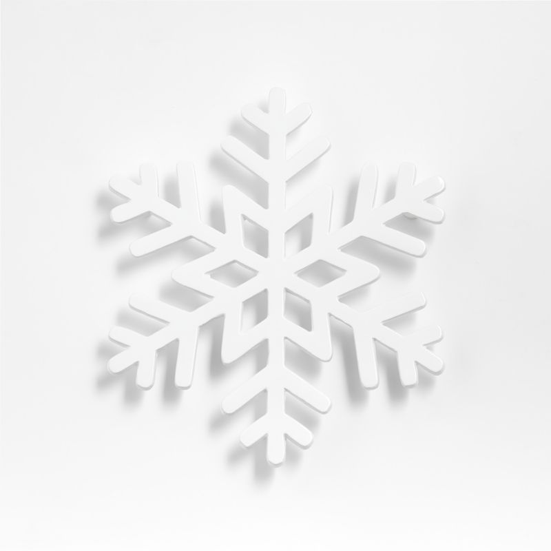 White Snowflake Trivet + Reviews | Crate and Barrel | Crate & Barrel