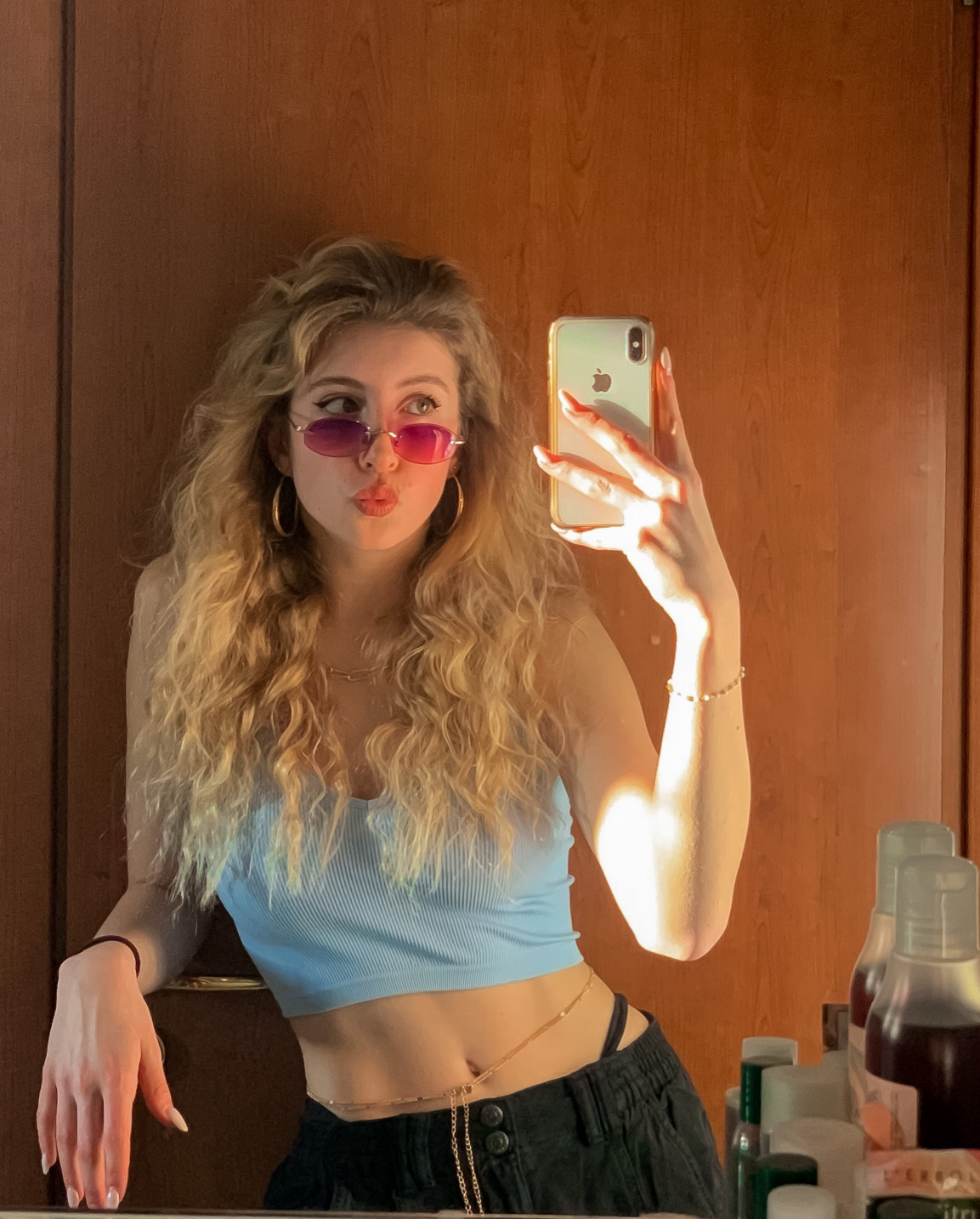 summer outfit, blue crop top, pink sunglasses 


#LTKfit #LTKFestival #LTKSeasonal