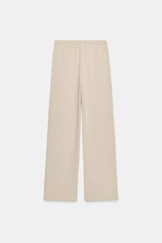 SOFT WIDE-LEG TROUSERS | Zara UK