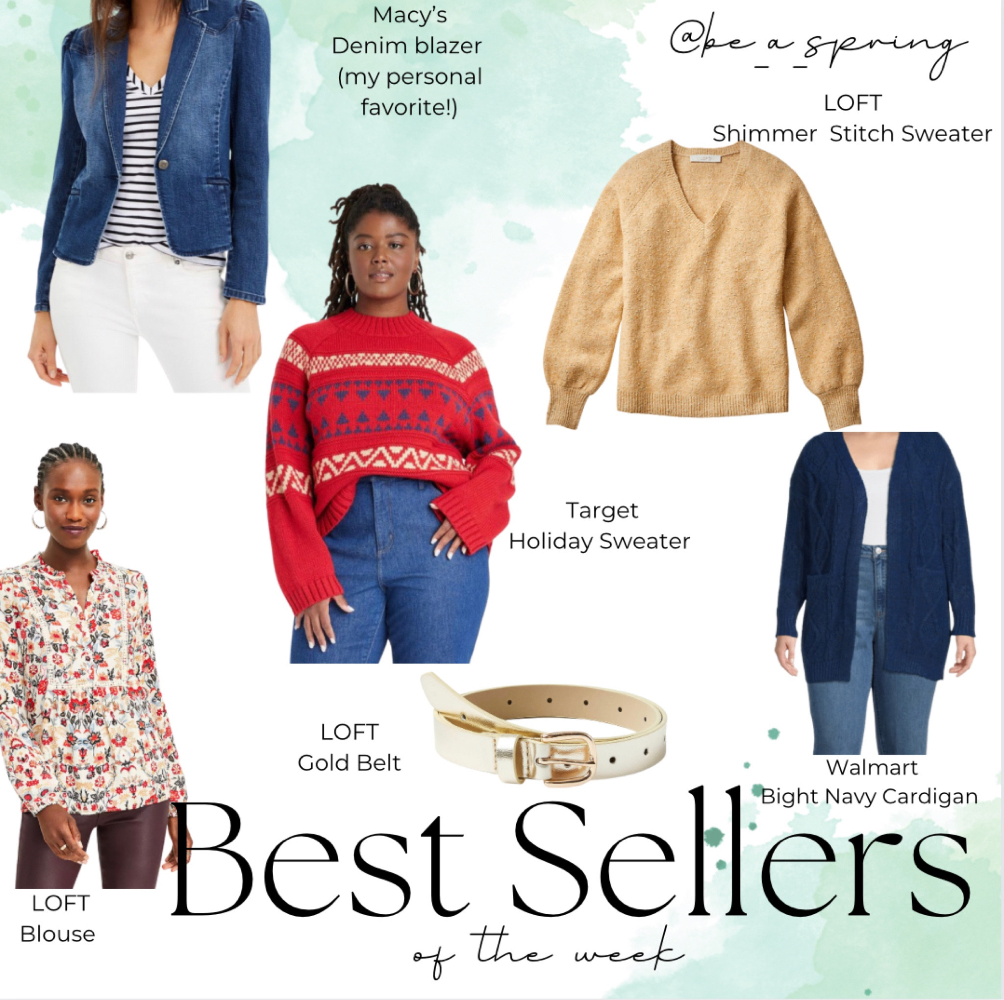 Best Sellers of the Week

#hocspring

#LTKSeasonal #LTKunder50 #LTKstyletip