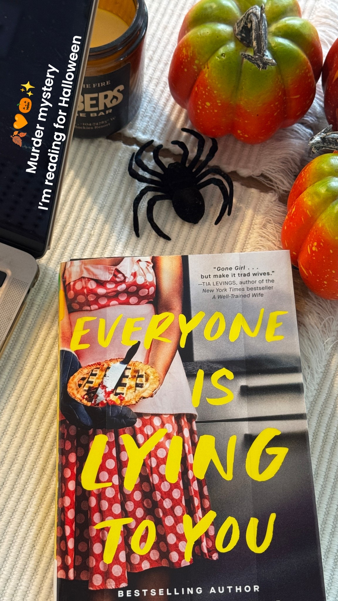 This murder mystery came highly recommended to me from someone who thinks I’m similar to the Olivia character in the book Everyone is Lying to you! Excited to read this one written by the creator of Under the Influence podcast!! 🍂🧡🎃📖✨

#LTKHalloween #LTKHome #LTKSeasonal