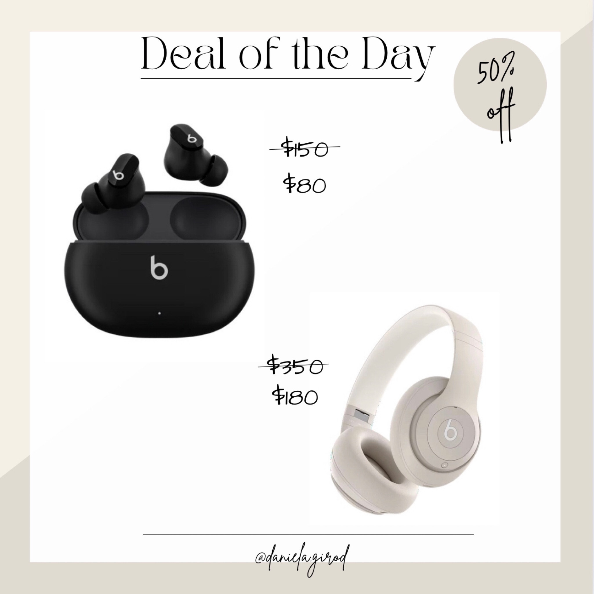 Amazon Top Deal | Beats noise canceling air buds and headphones 50% off

#dailydeal #salealert #amazonfinds #beats #beatspro #bestseller 

#LTKstyletip #LTKmens #LTKsalealert #LTKfitness

#LTKActive