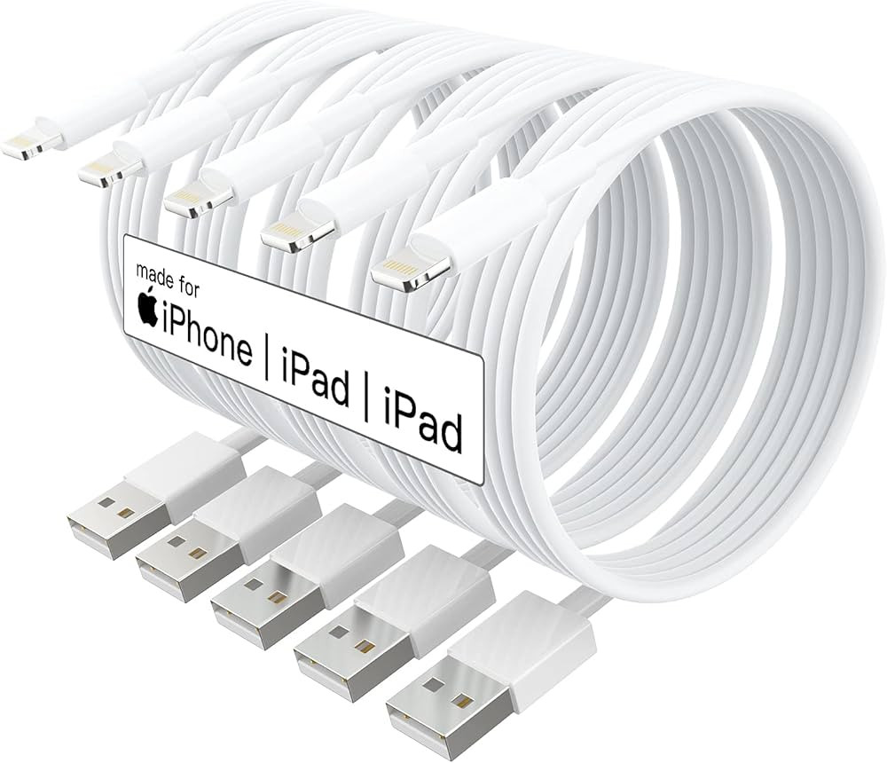 5 Pack (Apple MFi Certified) iPhone Charger 10 ft,Long Lightning Cable 10 Foot,High Fast 10 Feet ... | Amazon (CA)
