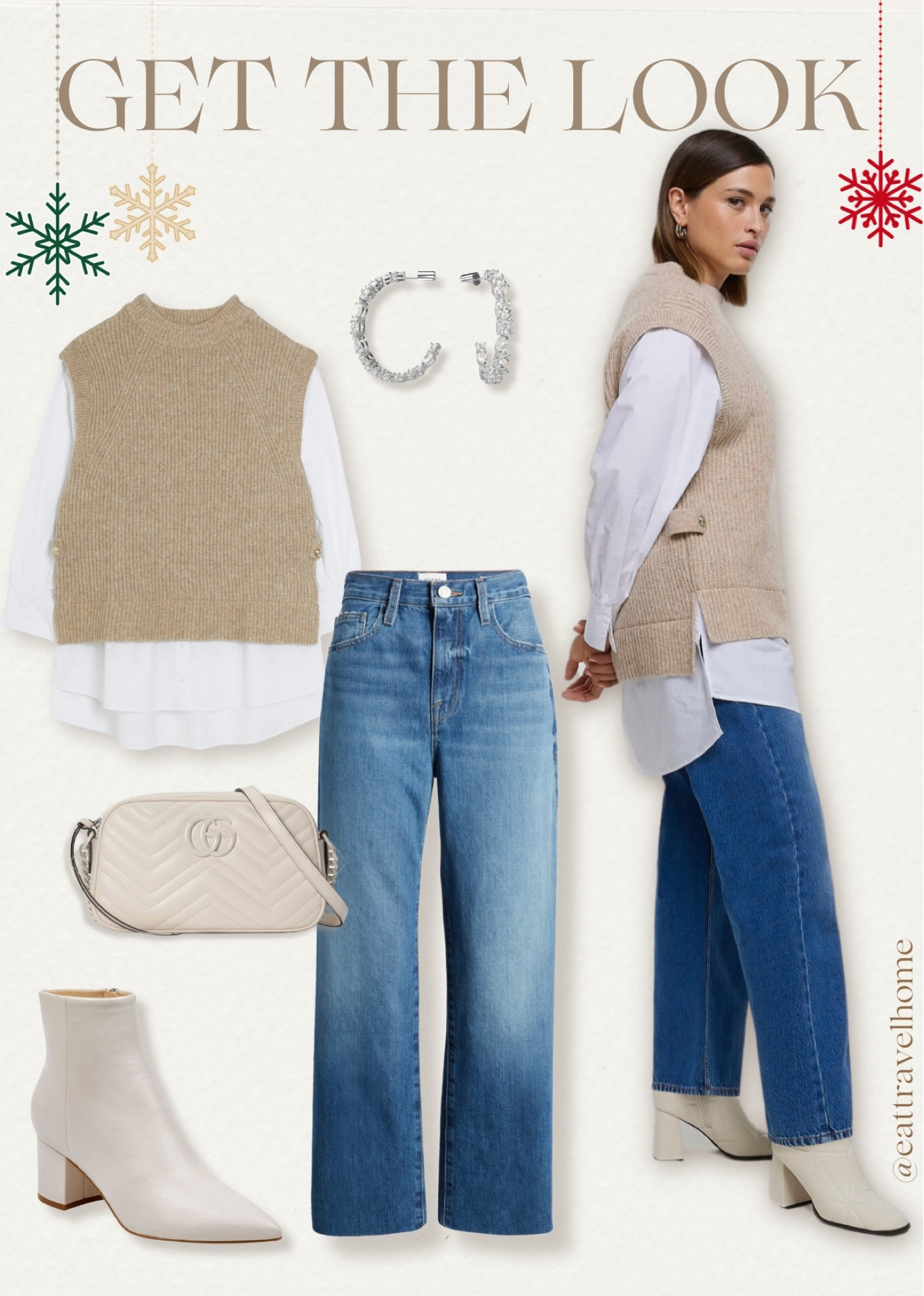Get the Look @ Nordstrom


•River Island Mixed Media Sweater - Plus Size 
•Mesmera Hoop Earrings by Swarovski
•Jarli Bootie (Women) Marc Fisher LTD
•Gucci GG MARMONT MATELASSÉ shoulder bag
•(Bio)Degradable Le Jane Raw Hem Straight Leg Jeans by FRAME


white books, Holiday party outfits, blue jeans, Gucci handbags gift guide, Christmas grwm 

#LTKmidsize #LTKGiftGuide #LTKHoliday