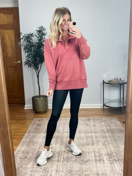 I am loving this sweatshirt! Sized up to a medium so it would be legging friendly! Sizes are going quick and it’s under $20!! 

#LTKFind #LTKunder50 #LTKBacktoSchool