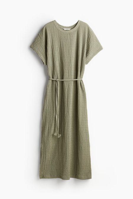 Sage green tie belt midi dress 

#LTKfindsunder50 #LTKstyletip #LTKSeasonal
