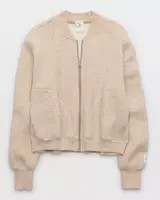 OFFLINE By Aerie Coffee Run Bomber Jacket | Aerie