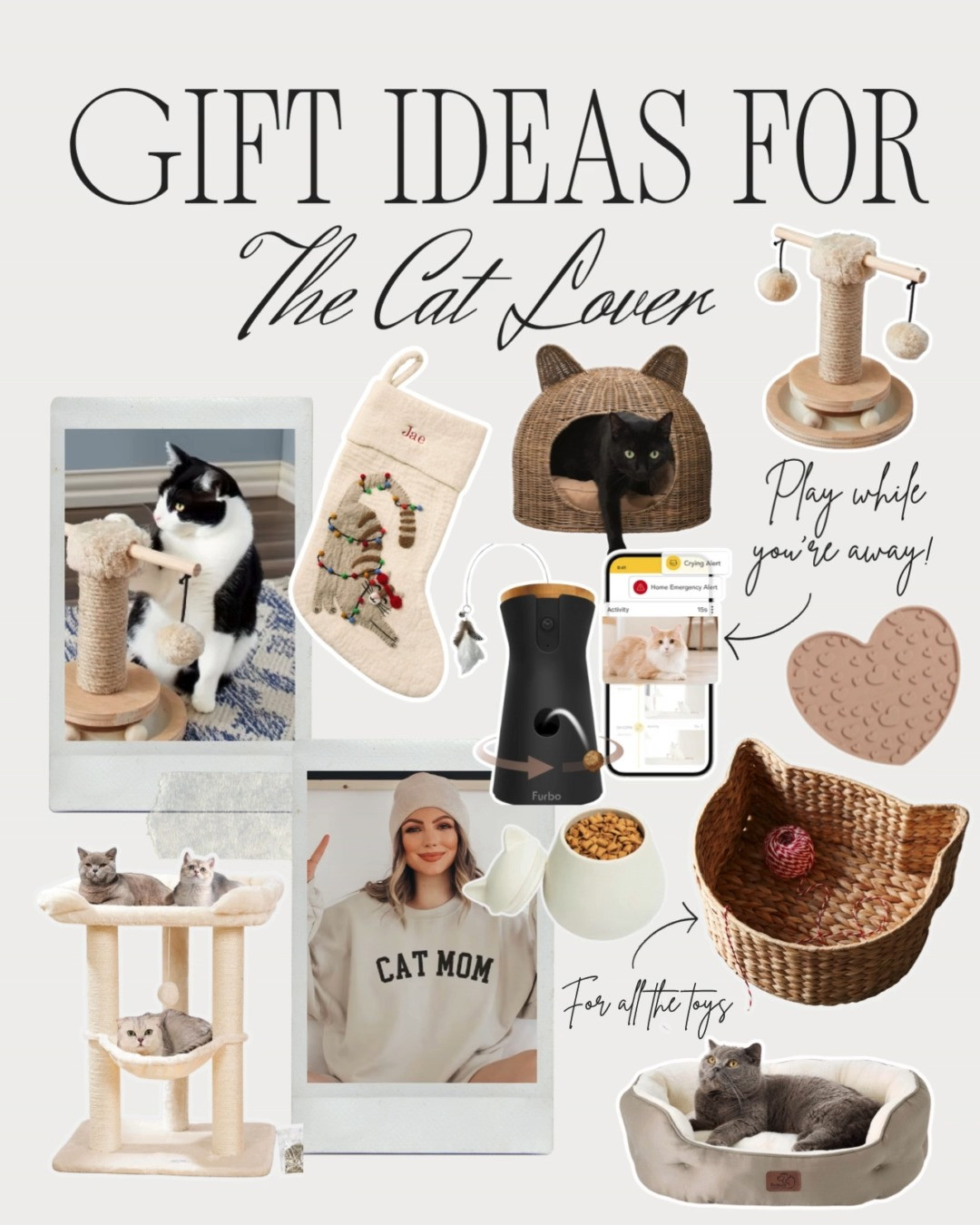Gift ideas for the Cat lover, cat gifts, cat toys, gifts for pets, pet gift guide, pet accessories, cat gift guide, holiday gifts for pets, gifts for animals 

 

#LTKGiftGuide #LTKHoliday #LTKPets