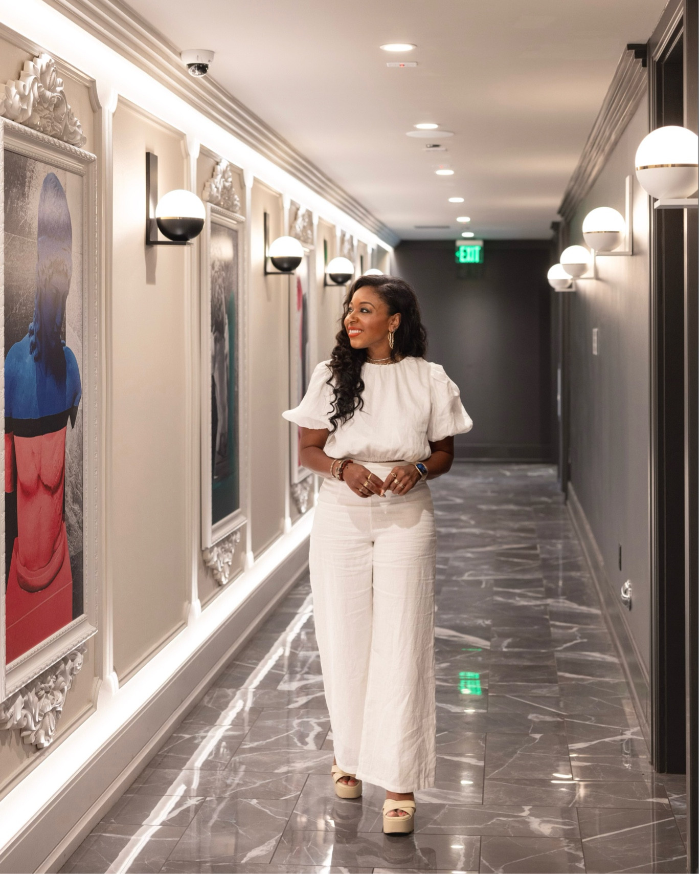 Enjoying art in this all white linen ensemble.

Size - Medium 5”3
#ootd #linenpants #jewelry 

#LTKmidsize #LTKstyletip #LTKshoecrush