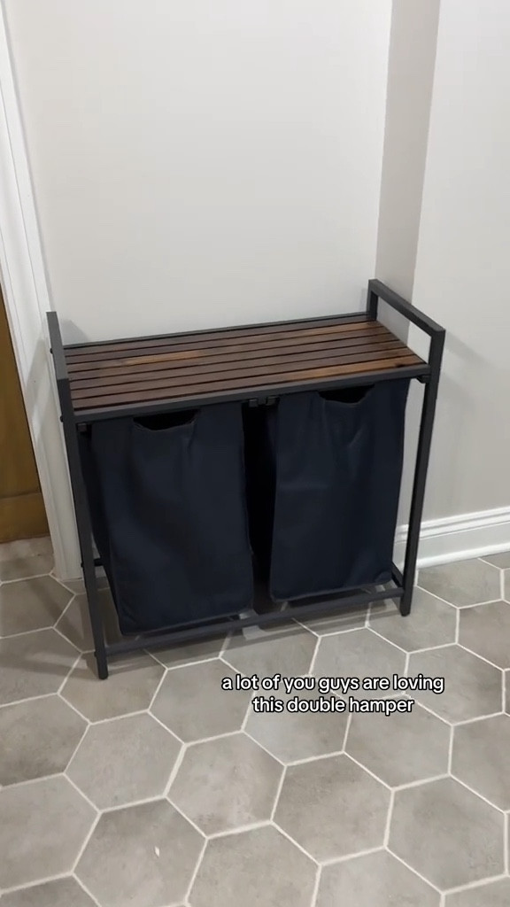 My favorite bathroom upgrade! This double hamper is perfect for kids, spouses or sorting colors! 

#LTKVideo #LTKfamily #LTKhome