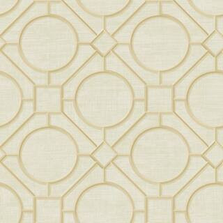 Seabrook Designs Silk Road Trellis Paper Strippable Roll (Covers 60.75 sq. ft.) AI42404 - The Hom... | The Home Depot