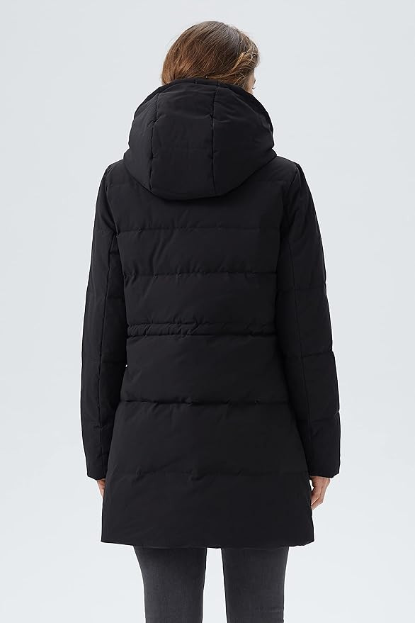 Orolay Women's Puffer Winter Down Coat Thickened Parka Jacket with Hood | Amazon (US)