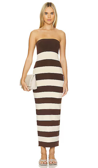 Theo Dress in Chocolate & Cream | Revolve Clothing (Global)