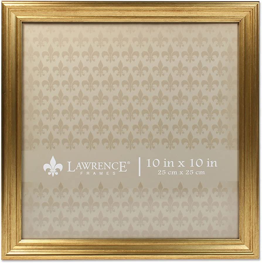 Lawrence Frames 536210 10x10 Sutter Burnished Gold Picture Frame | Amazon (US)