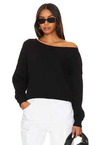 Off The Shoulder Crewneck
                    
                    Bobi | Revolve Clothing (Global)